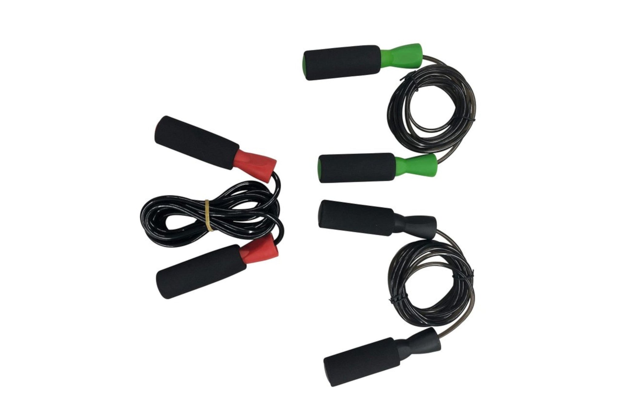 Red Black and Green Jump Ropes <black>