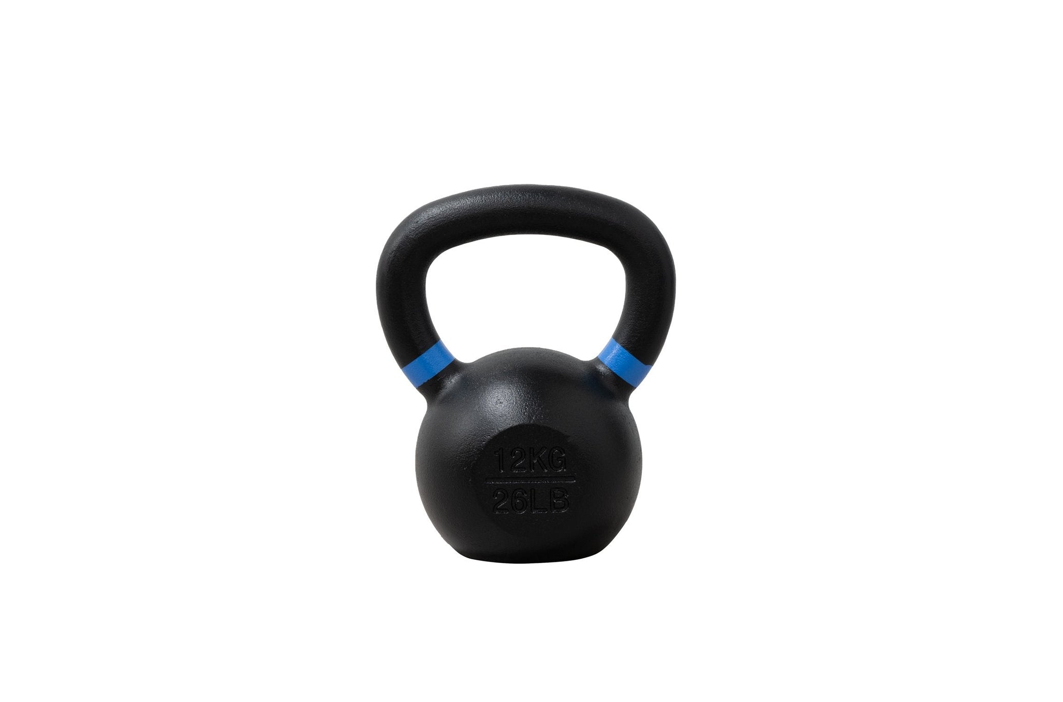 Blue 12 KG Torque Cast Iron Kettlebell <black>