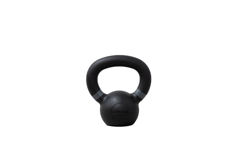 Back Of Gray 6 KG Cast Iron Kettlebell <black>