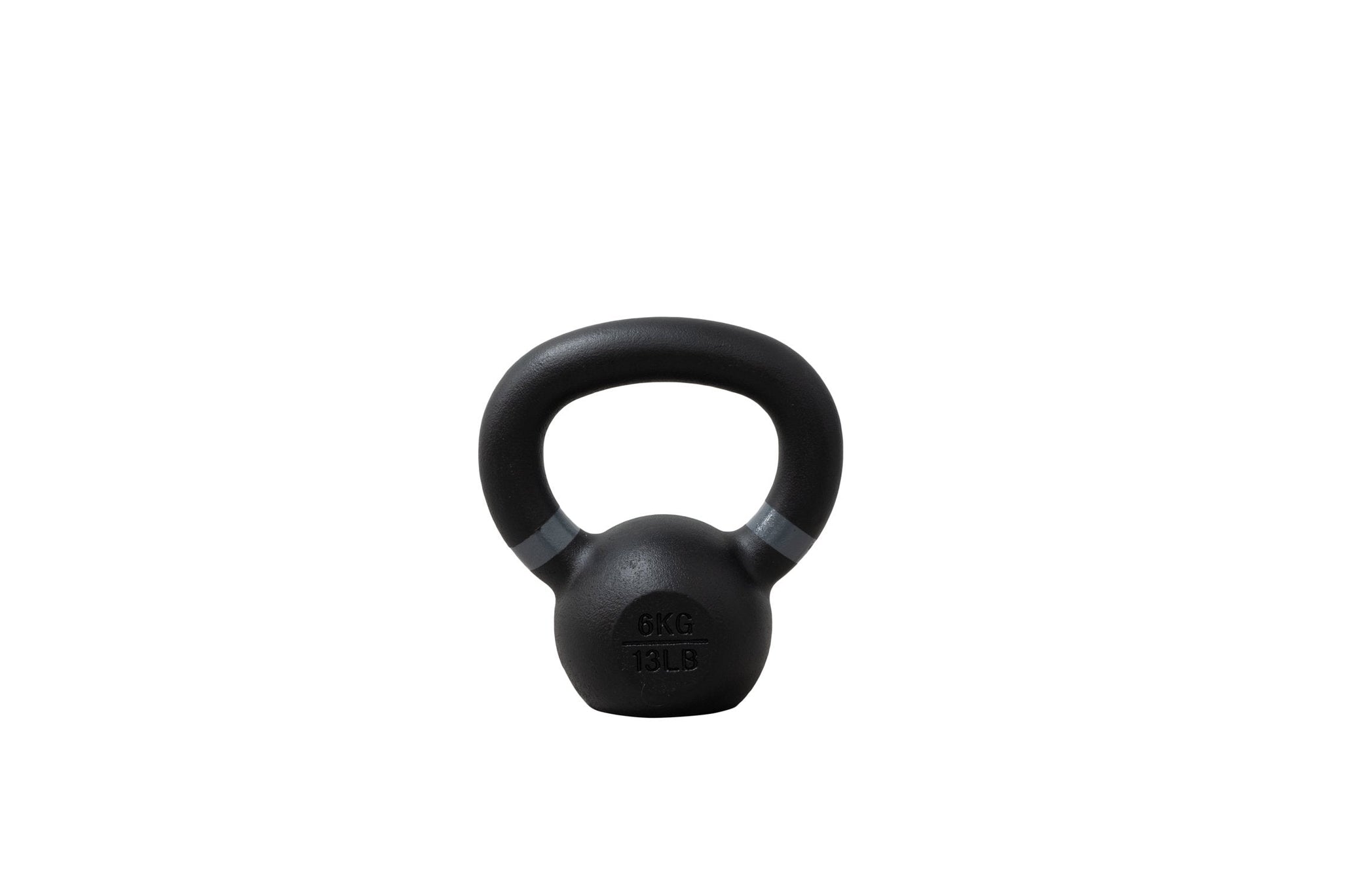 Gray 6 KG Torque Cast Iron Kettlebell <black>