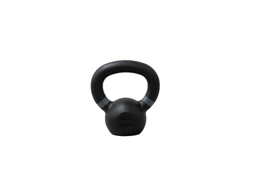 Gray 6 KG Torque Cast Iron Kettlebell <black>