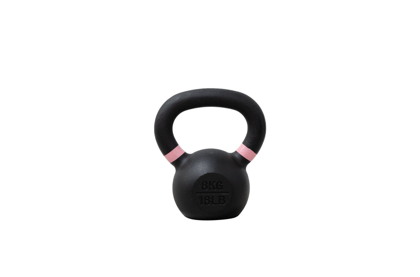 Pink 8 KG Torque Cast Iron Kettlebell <black>